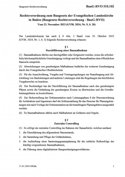 510.102 Baugesetz-Rechtsverordnung