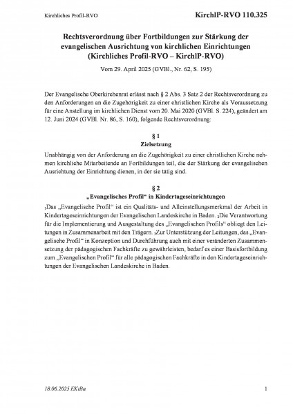 110.325 Kirchliches Profil-RVO
